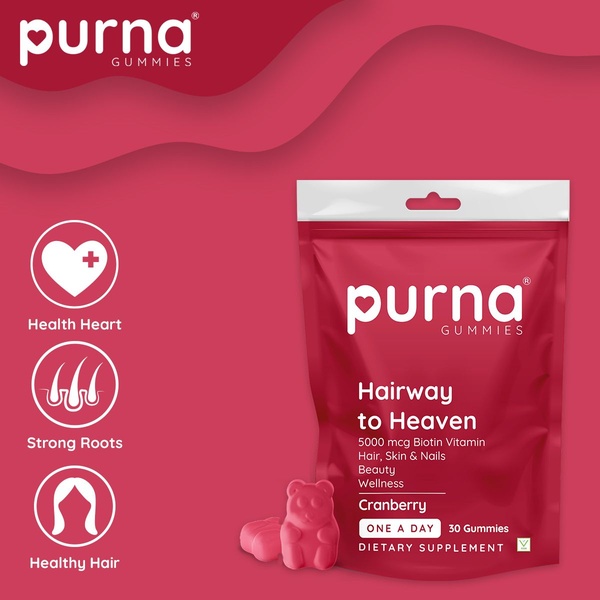 This static square ad for cranberry gummies uses a minimal layout to pair product imagery with clear, icon-driven health benefits.